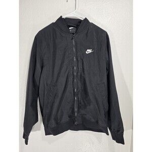 Nike Men's Windbreaker Jacket Black Size Medium
